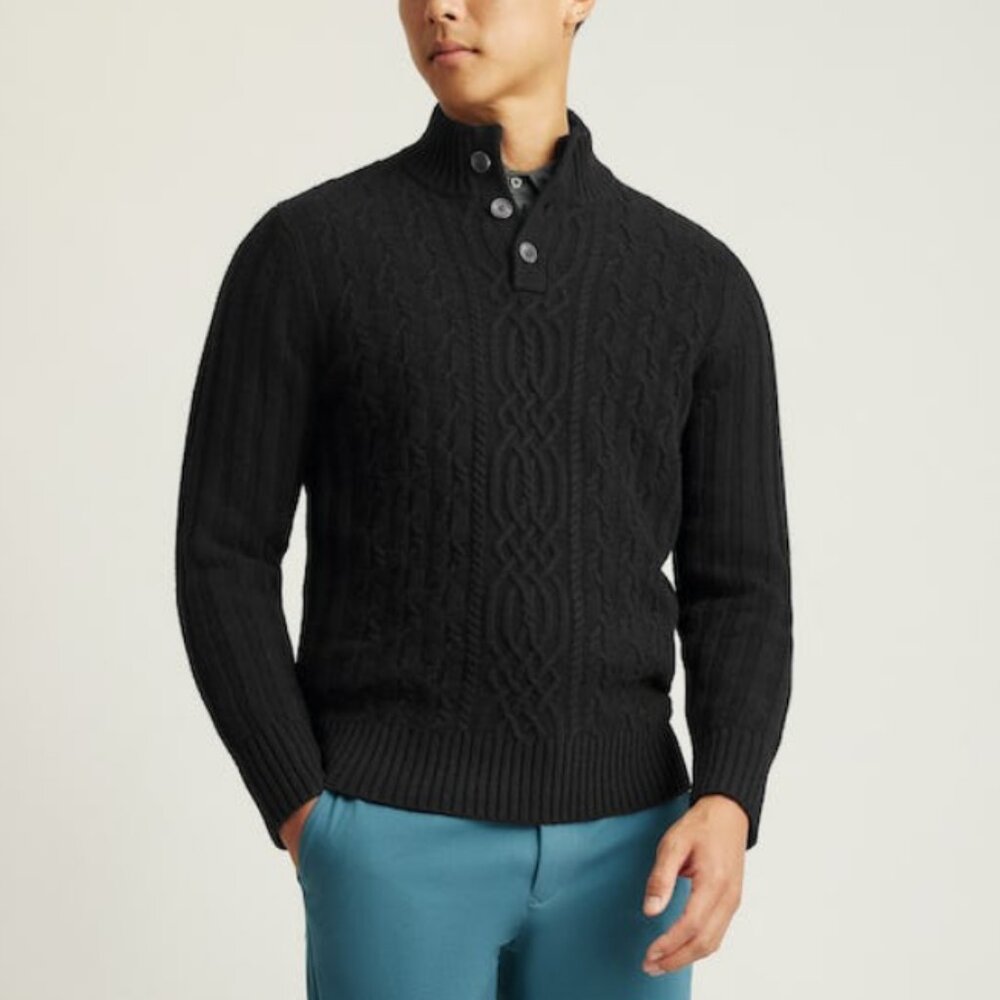 NWOT Bonobos Cable Popover Sweater